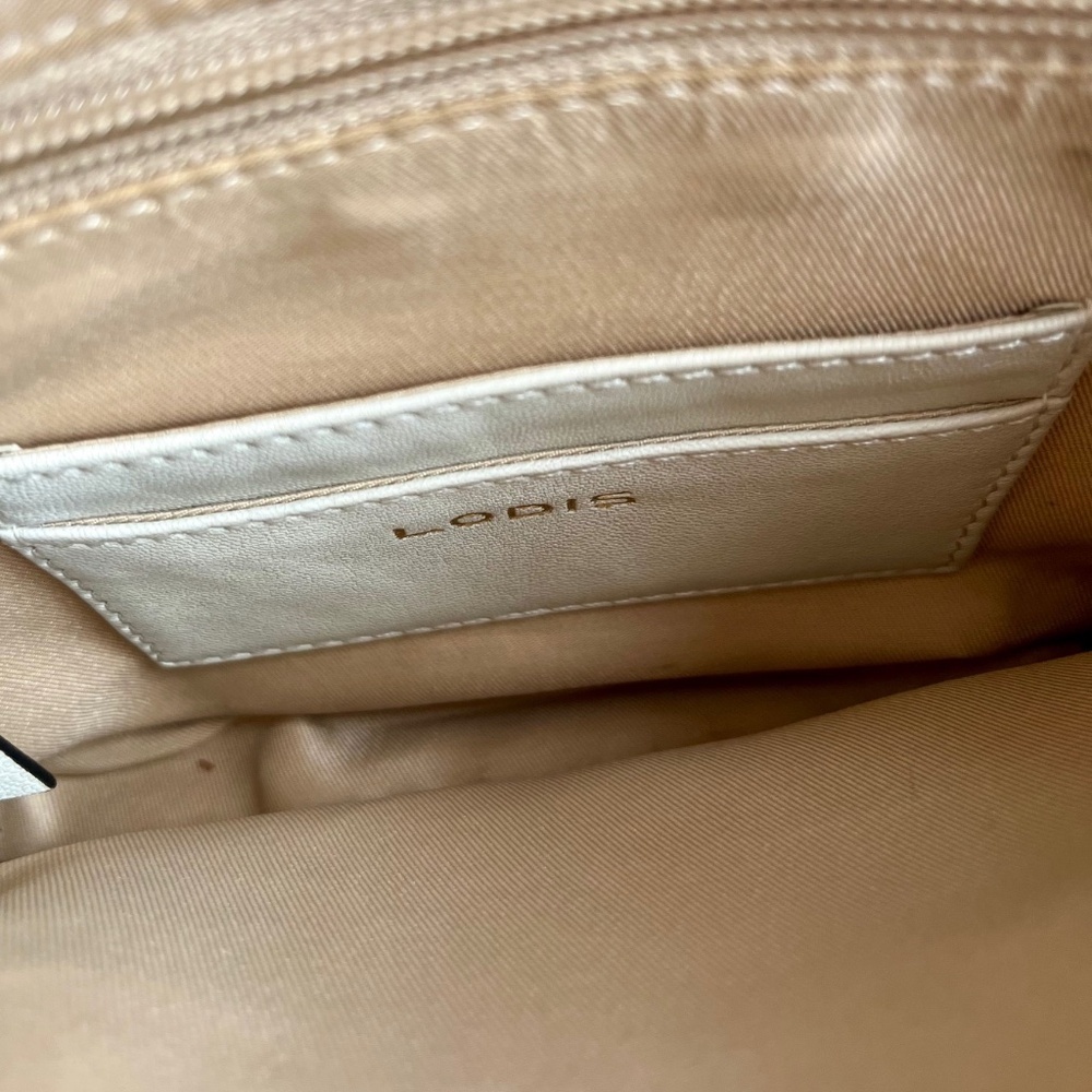 Lodis Kinsley Leather Flap Crossbody Bag in Mushroom Gray - Picture 6 of 6